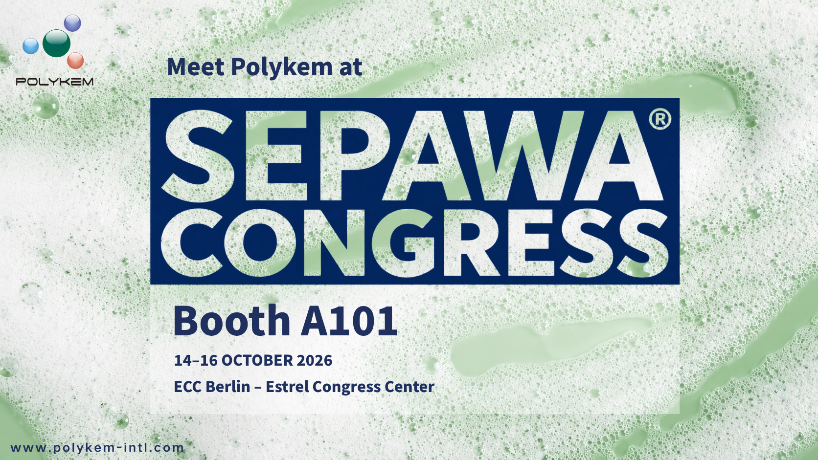 Polykem ще се изложи на SEPAWA Congress 2026 – посетете щанд A101